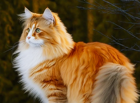 <p>　　挪威森林猫(Norwegian